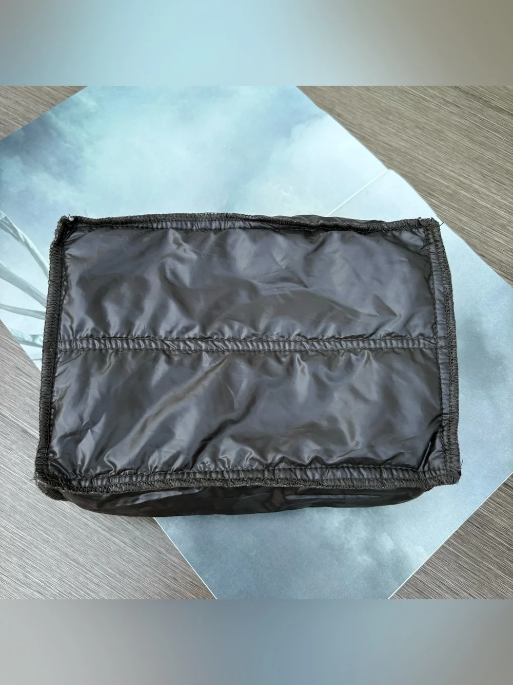 Anorak Quilted Puffer Down Camoflage Pouch/Cosmetic Bag